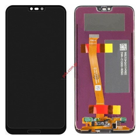 Οθόνη σετ (OEM) Black Huawei Honor 10 (COL-L29) W/TOUCH ID FLEX σε μαύρο χρώμα Display Touch screen digitizer (με την ταινία δακτυλικού αποτυπώματος)