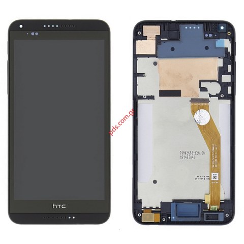 Οθόνη complete σετ (OEM) Black HTC Desire 816, D816n, Desire 816 Dual Sim, D816w (Front cover +Display LCD+Touchscreen) σε μαύρο χρώμα.