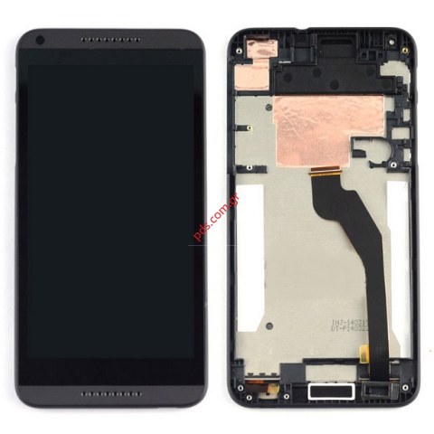 Οθόνη complete σετ (OEM) Grey HTC Desire 816H Dual Sim (Front cover +Display LCD+Touchscreen) σε γκρί χρώμα.