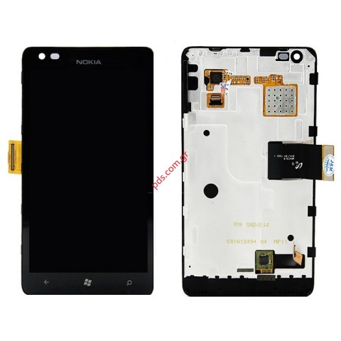 Οθόνη complete set (OEM) Nokia Lumia 900 (Front Cover, Display, Touch Screen, Display Glass).