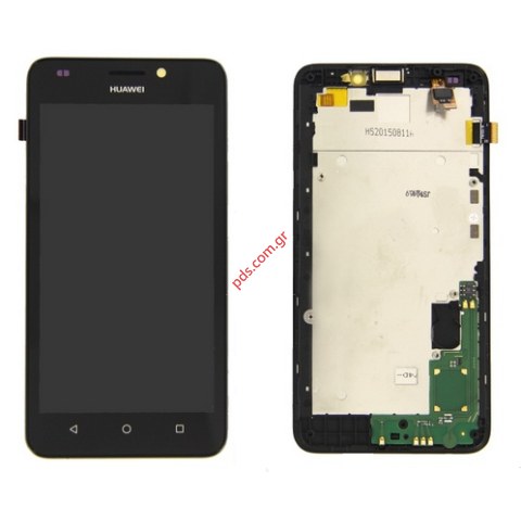 Display LCD full set (OEM) Huawei Y635 Black unit with front cover frame Display LCD full set (OEM) Huawei Y635 Black unit with front cover frame