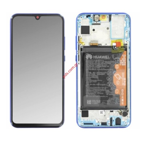 Set Huawei Honor 20e HRY-LX1T Phantom Blue (Frame + Display + Touch screen digitizer & Battery )  Set Huawei Honor 20e HRY-LX1T Phantom Blue (Frame + Display + Touch screen digitizer & Battery )