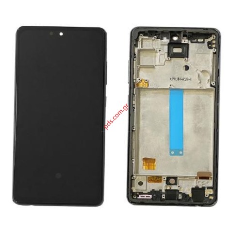 Οθόνη LCD Samsung A52s Galaxy SM-A528F OEM Black Display AMOLED O/S Touch screen Digitizer W/frame (NOT ORIGINAL)