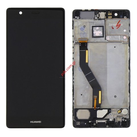 Οθόνη LCD σετ (OEM/FRAME) HUawei P9 PLUS (VIE-L09) Black σε μαύρο χρώμα με πλαίσιο  Οθόνη LCD σετ (OEM/FRAME) HUawei P9 PLUS (VIE-L09) Black σε μαύρο χρώμα με πλαίσιο