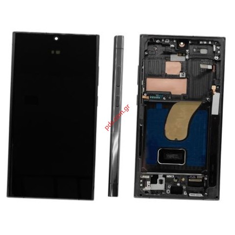 Οθόνη Samsung Galaxy S23 ULTRA SM-S918B Black set Display LCD SOFT OLED w/frame σε μαύρο χρώμα Box