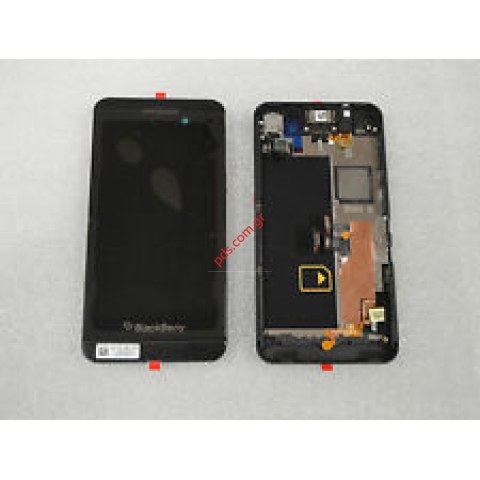 Οθόνη σετ Blackberry Z10 4G Black (LCD+touch) 15pin σε μαύρο χρώμα W/Frame