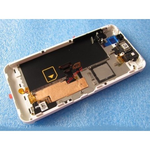 Οθόνη σετ Blackberry Z10 4G white (LCD+touch) 15pin σε λευκό χρώμα