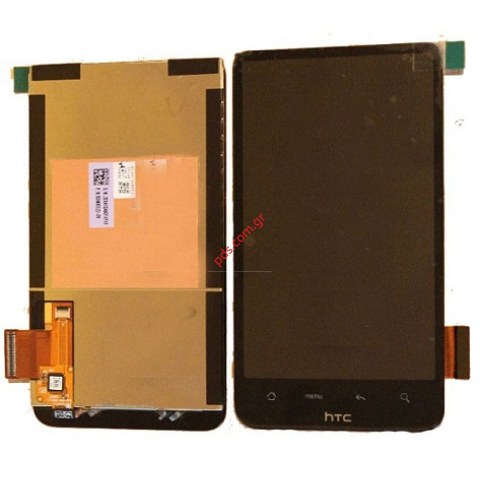 Οθόνη σετ HTC Desire HD (G10) A9191 LCD Display με το εξωτερικό τζάμι και την αφή σε μαύρο χρώμα
