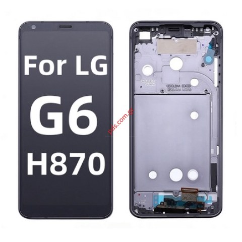 Set LCD LG H870 G6, H870DS G6 Dual Black OEM (Front cover with touch screen)  Set LCD LG H870 G6, H870DS G6 Dual Black OEM (Front cover with touch screen)