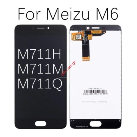 Οθόνη σετ LCD (OEM) Black Meizu M6 5.2 inch M711H Μαύρο Touch Screen Digitizer