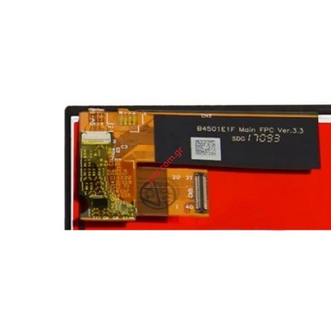 Οθόνη σετ LCD OEM BlackBerry KEY 2 (BBF100-4) SHORT FLEX CABLE Black Display NO Frame Touch screen digitizer