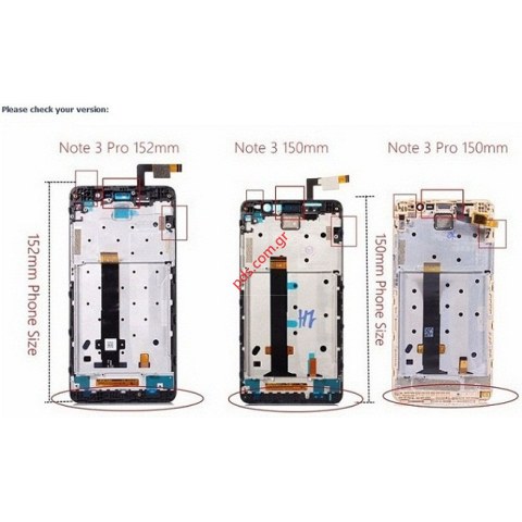 Complete set LCD (OEM) Gold Xiaomi RedMi Note 3 SE (152mm) with frame touch screen digitizer (SPECIAL EDITION)
