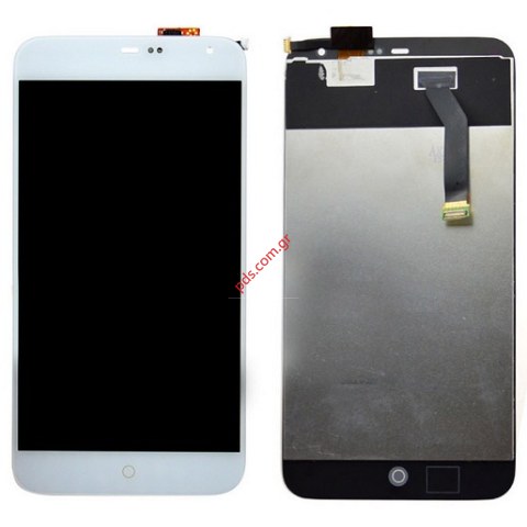 Οθόνη set LCD (OEM) MEIZU MX4 Display White σε μαύρο χρώμα.