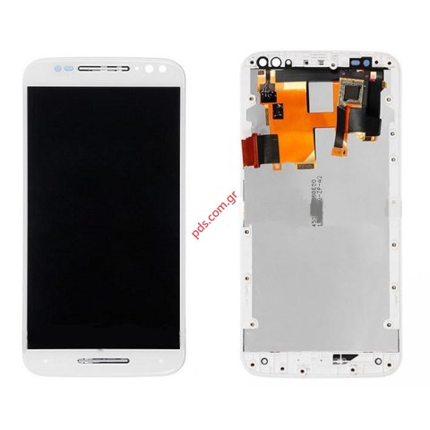 Complete set LCD (OEM) Motorola Moto X Style White with Frame  Complete set LCD (OEM) Motorola Moto X Style White with Frame