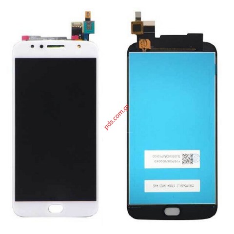 Display set LCD (OEM) Silver White Motorola G5s Plus XT1803 Lenovo Touch screen digitizer