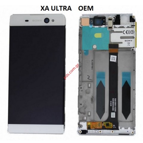 Set LCD OEM White Sony F3211 Xperia XA Ultra (Display + Touch Unit + Front Cover) Set LCD OEM White Sony F3211 Xperia XA Ultra (Display + Touch Unit + Front Cover)