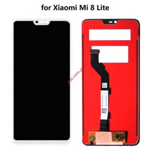 Οθόνη σετ LCD (OEM) White Xiaomi mi 8 Lite 6.26inch σε λευκό χρώμα Display with touch screen digitizer Οθόνη σετ LCD (OEM) White Xiaomi mi 8 Lite 6.26inch σε λευκό χρώμα Display with touch screen digitizer