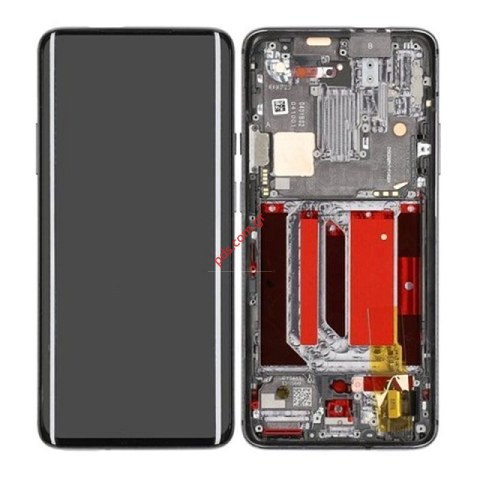 Οθόνη σετ LCD OnePlus 7 Pro (GM1913) Grey Mirror Touch screen with digitizer and front cover frame