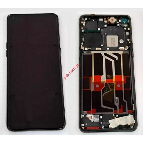 Οθόνη σετ LCD OPPO Find X5 PRO (CPH2305) Black W/Frame Display OLED Touch Screen Digitizer σε μαύρο χρώμα Bulk