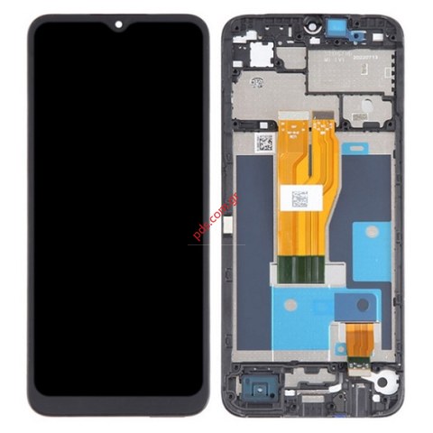 Οθόνη σετ LCD Realme C33 (RMX-3624) 2022 Black W/Frame Display OEM Touch screen with Digitizer Bulk
