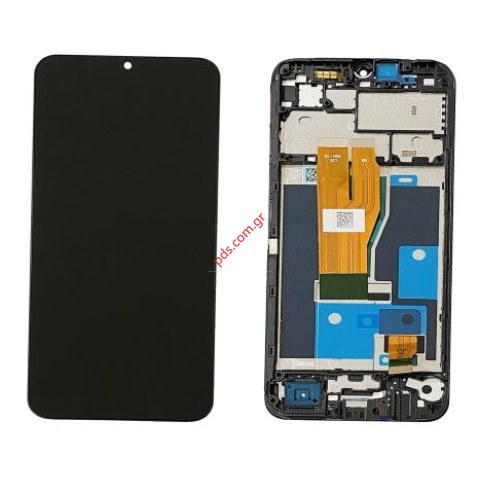 Οθόνη σετ LCD Realme C33 (RMX-3627) 2023 Black W/Frame Display OEM Touch screen with Digitizer Bulk
