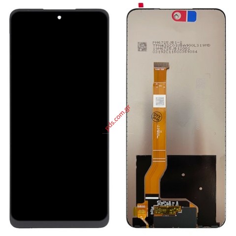 Οθόνη σετ LCD Realme C55 (RMX-3710) 2023 Black OEM Display Touch screen with digitizer NO Frame Bulk