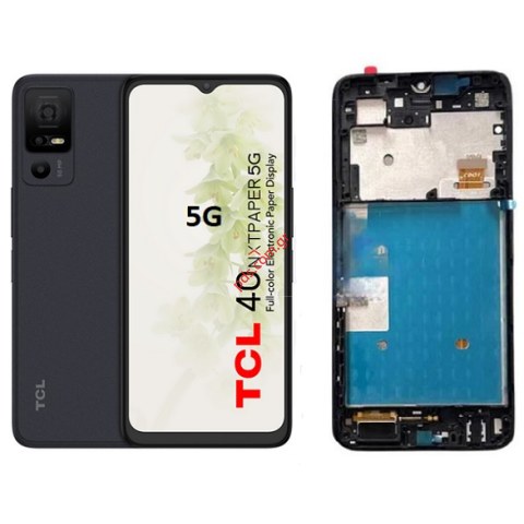 Οθόνη σετ LCD TCL 40NXTPAPER 5G (2023) T771K Black Touch screen with digitizer W/Frame