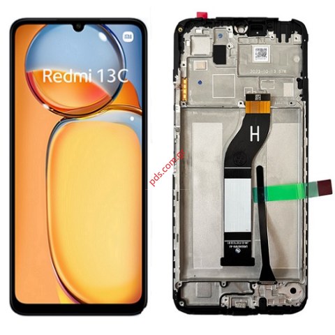 Οθόνη σετ LCD Xiaomi Redmi 13C 4G (23100RN82L) 6,74inch Black OEM Display Touch screen Digitizer and w/Frame Bulk Οθόνη σετ LCD Xiaomi Redmi 13C 4G (23100RN82L) 6,74inch Black OEM Display Touch screen Digitizer and w/Frame Bulk