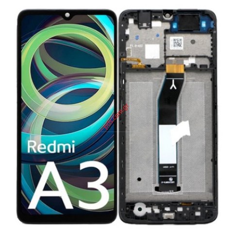 Οθόνη σετ LCD Xiaomi Redmi A3 (23129RN51X) 2024 Display OEM Touch screen with digitizer Black W/Frame Bulk Οθόνη σετ LCD Xiaomi Redmi A3 (23129RN51X) 2024 Display OEM Touch screen with digitizer Black W/Frame Bulk