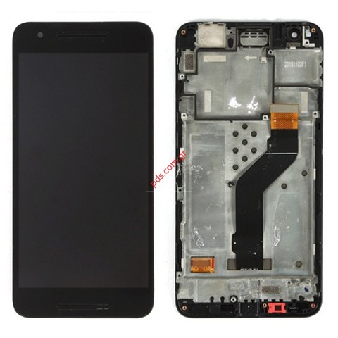 Complete set (OEM) Black Huawei Nexus P6 Display with touch screen digitizer and front frame Complete set (OEM) Black Huawei Nexus P6 Display with touch screen digitizer and front frame