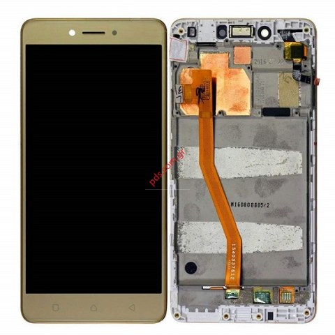 Set  (OEM) Gold Lenovo K6 NOTE W/Frame Display LCD Touch screen digitizer Set  (OEM) Gold Lenovo K6 NOTE W/Frame Display LCD Touch screen digitizer