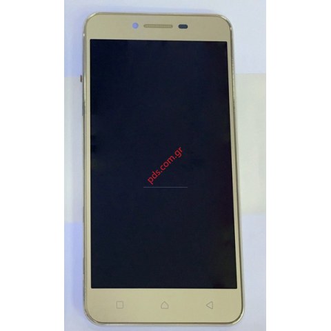 Set LCD Display Gold Lenovo Vibe K5 A6020 (A40) with frame. Set LCD Display Gold Lenovo Vibe K5 A6020 (A40) with frame.