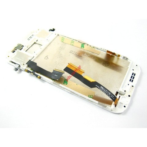 Οθόνη σετ (OEM) HTC One M8 White σε λευκό χρώμα Complete με το εξωτερικό τζάμι με την αφή και την οθόνη ( LCD and Touchpad panel )
