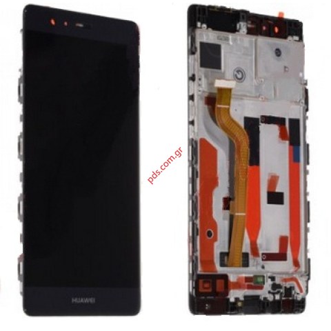 Display LCD set (OEM) Huawei P9 5.2 inch Black (Titanium Grey) EU VERSION Frame Touch screen digitizer Display LCD set (OEM) Huawei P9 5.2 inch Black (Titanium Grey) EU VERSION Frame Touch screen digitizer