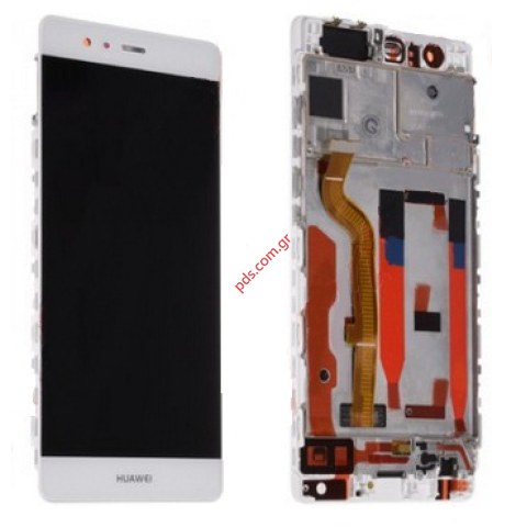 Display LCD set (OEM) Huawei P9 5.2 inch White EU VERSION Frame Touch screen digitizer Display LCD set (OEM) Huawei P9 5.2 inch White EU VERSION Frame Touch screen digitizer