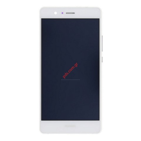 Set LCD (OEM) Huawei P9 Lite White Front cover with Touch screen digitizer and Display.