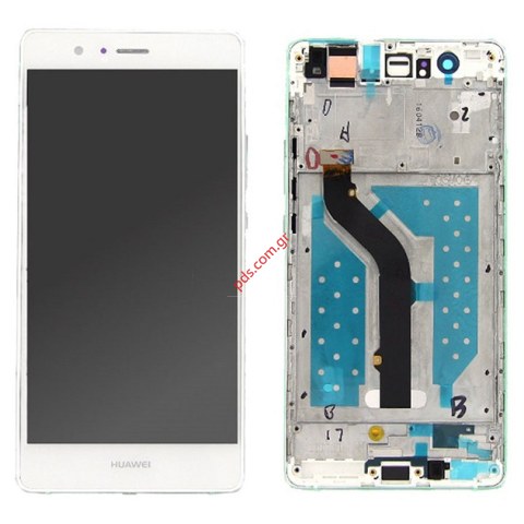 Set LCD (OEM) Huawei P9 Lite White Front cover with Touch screen digitizer and Display. Set LCD (OEM) Huawei P9 Lite White Front cover with Touch screen digitizer and Display.