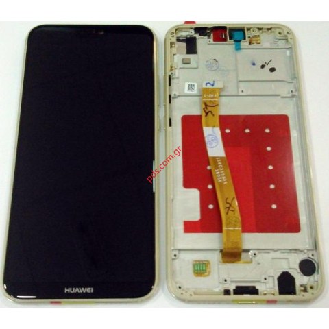 Set LCD (OEM) Huawei P20 Lite Gold Front cover with Display and Touch screnn digitizer NO battery (W/FRAME) Set LCD (OEM) Huawei P20 Lite Gold Front cover with Display and Touch screnn digitizer NO battery (W/FRAME)