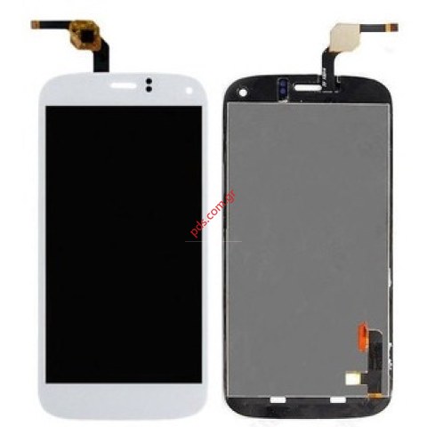 Οθόνη σετ (OEM) LCD Wiko Darkfull HD White (5 inch) Display σε λευκό χρώμα     