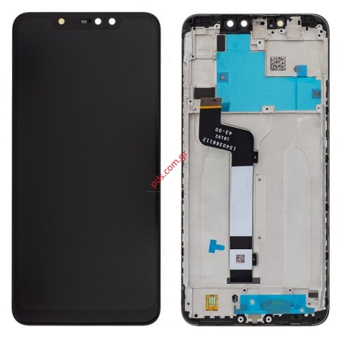 Set (OEM) LCD Xiaomi Redmi Note 6 Pro Black w/Frame (Display with touch screen and digitizer) 