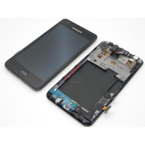 Set (OEM) REFURBISHED Samsung i9100 Galaxy S2 Black (Display+Gorilla display glass+ digitazer touch screen)