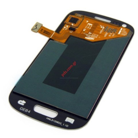 Οθόνη set (OEM) Samsung Galaxy S3 Mini i8190 Navy Blue σε μπλέ χρώμα (Περιλαμβάνει την οθόνη LCD και το εξωτερικό τζάμι Touch + Display)