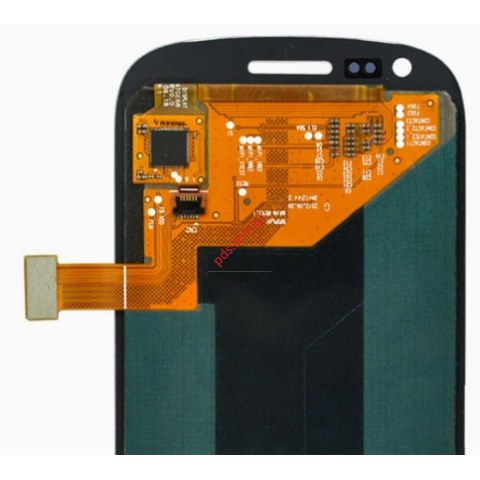 Οθόνη set (OEM) Samsung Galaxy S3 Mini i8190 Navy Blue σε μπλέ χρώμα (Περιλαμβάνει την οθόνη LCD και το εξωτερικό τζάμι Touch + Display)