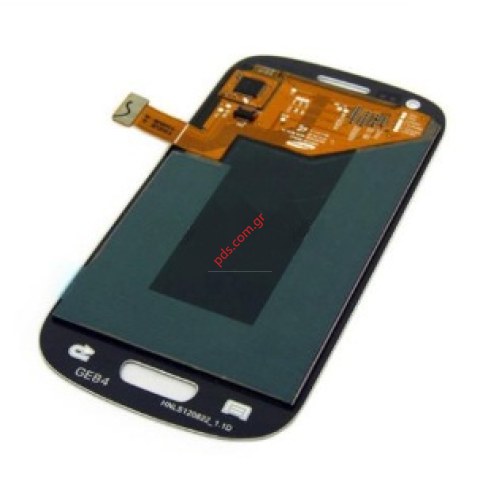 Οθόνη set (OEM) Samsung Galaxy S3 Mini i8190 White σε λευκό χρώμα (Περιλαμβάνει την οθόνη LCD και το εξωτερικό τζάμι Touch + Display Ceramic)