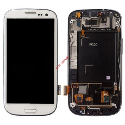 Set LCD (OEM) Samsung i9300 Galaxy S3 White (REFURBISHED including the front cover frame) Set LCD (OEM) Samsung i9300 Galaxy S3 White (REFURBISHED including the front cover frame)