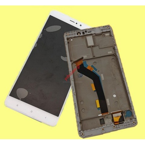 Οθόνη σετ (OEM) White Xiaomi Mi5S White με το πλαίσιο with frame Οθόνη σετ (OEM) White Xiaomi Mi5S White με το πλαίσιο with frame
