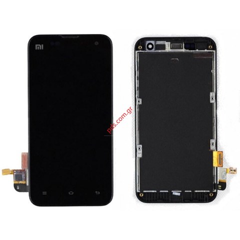 Οθόνη σετ (OEM) Xiaomi Mi2, Mi2S Black σε μαύρο χρώμα
