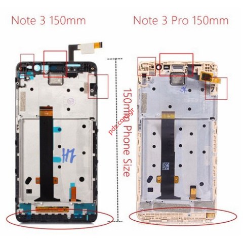 Replacement LCD Set (OEM) for Xiaomi RedMi Note 3 5,5 Black