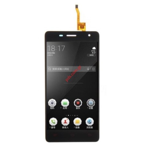 Οθόνη σετ Oukitel K4000 Pro Black εξωτερικό τζάμι με αφή και οθόνη χρωμάτων