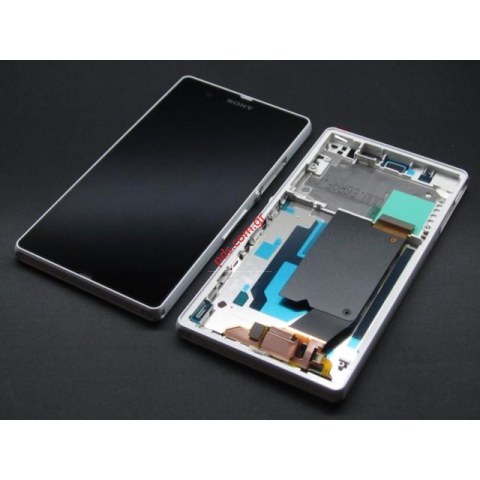 Complete front cover set (OEM) Sony Xperia Z (C6602, C6603) L36H White. Complete front cover set (OEM) Sony Xperia Z (C6602, C6603) L36H White.
